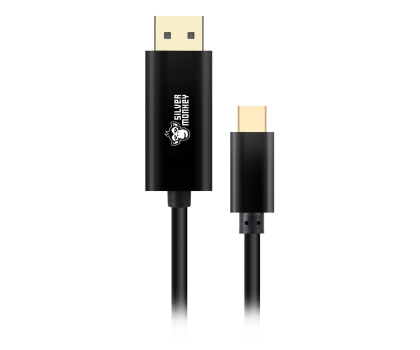 Kabel komputerowy SILVER MONKEY Kabel USB-C 3.2 - DisplayPort 1,8 m 4K 60Hz SM-CDP18
